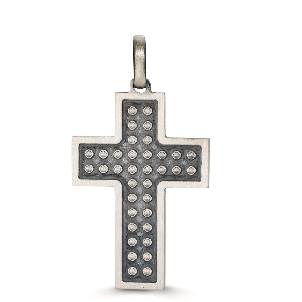 Gravuranhänger Silber patiniert Kreuz-608396